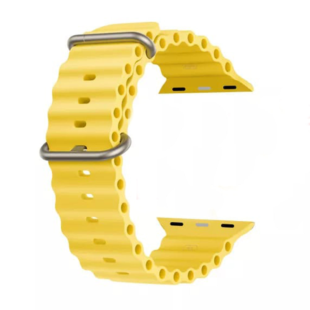 Techsuit W038 rem för Apple Watch 42mm / 41mm / 40mm / 38mm Series, Gul