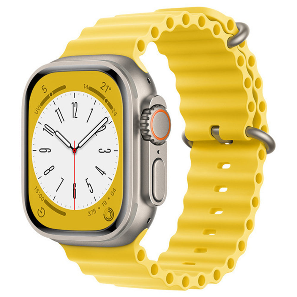 Techsuit W038 rem för Apple Watch 42mm / 41mm / 40mm / 38mm Series, Gul