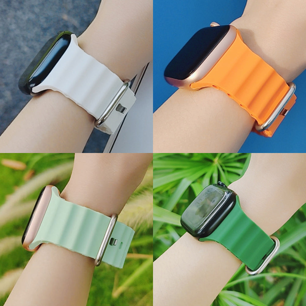 Techsuit W038 Strap for Apple Watch 42mm / 41mm / 40mm / 38mm Series, Orange