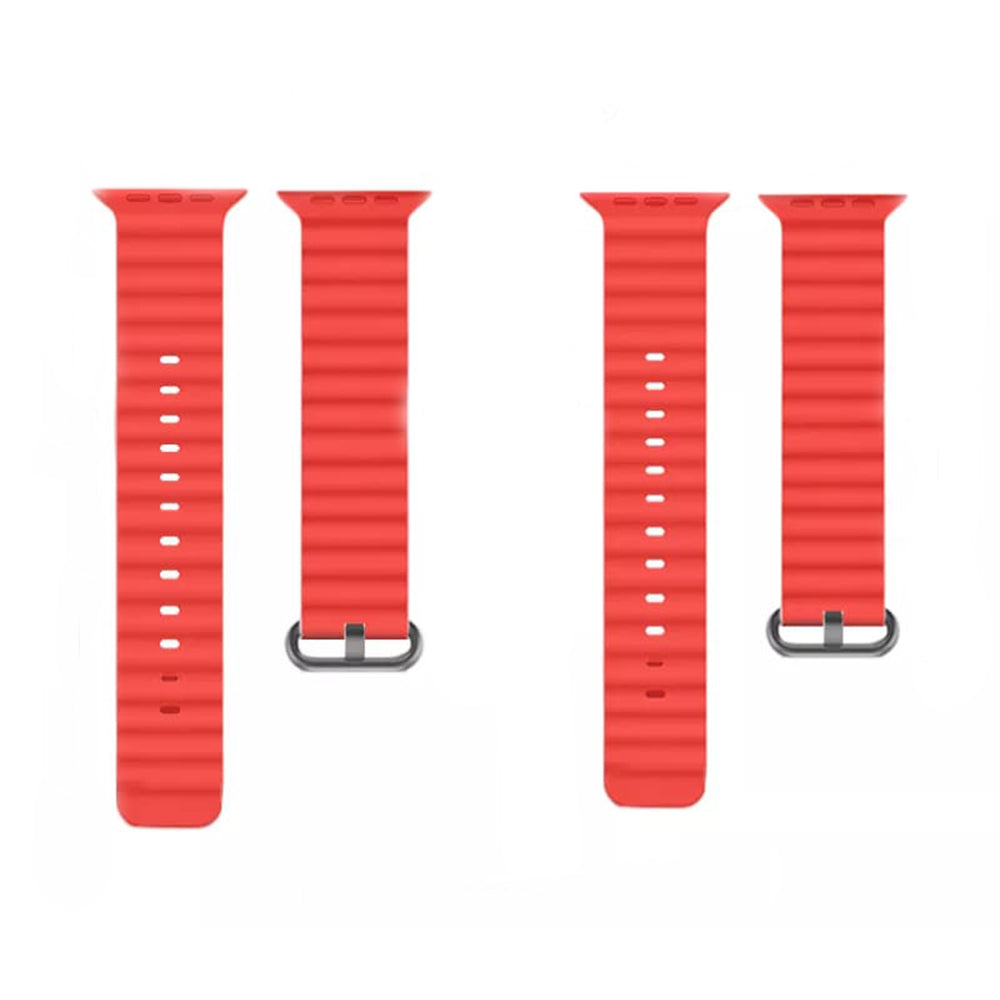 Techsuit W038 klockarmband för Apple Watch 42mm / 41mm / 40mm / 38mm Series, Röd