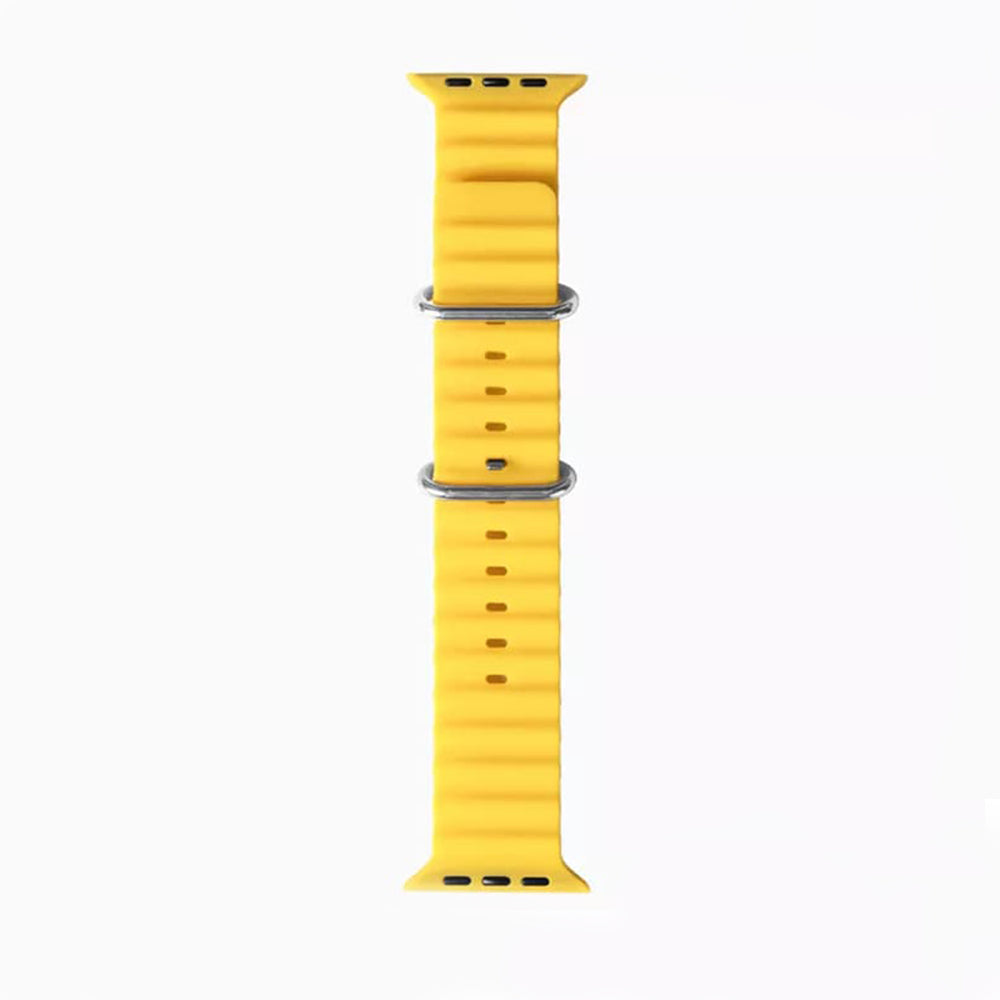 Techsuit W038 rem för Apple Watch 49mm / 46mm / 45mm / 44mm / 42mm serien, Gul