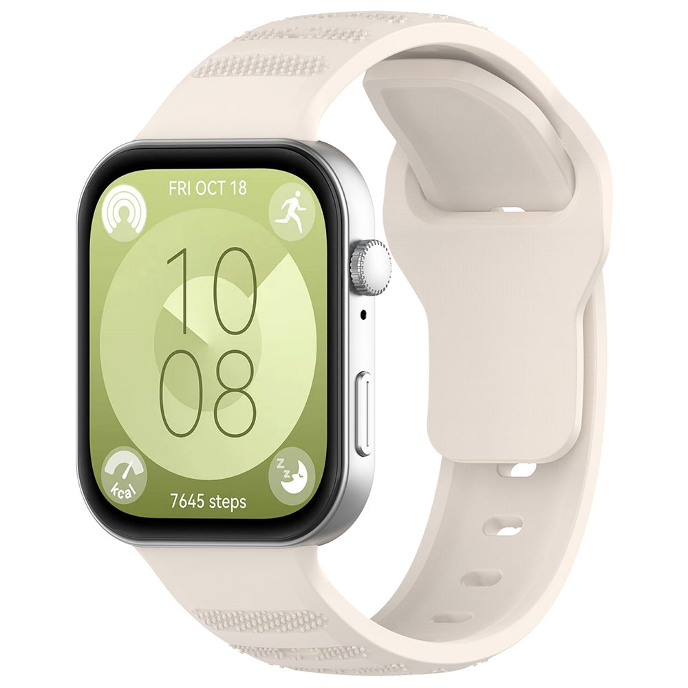 Techsuit W050 rem för Huawei Watch Fit 4 Pro / Fit 4 / Fit 3, Beige