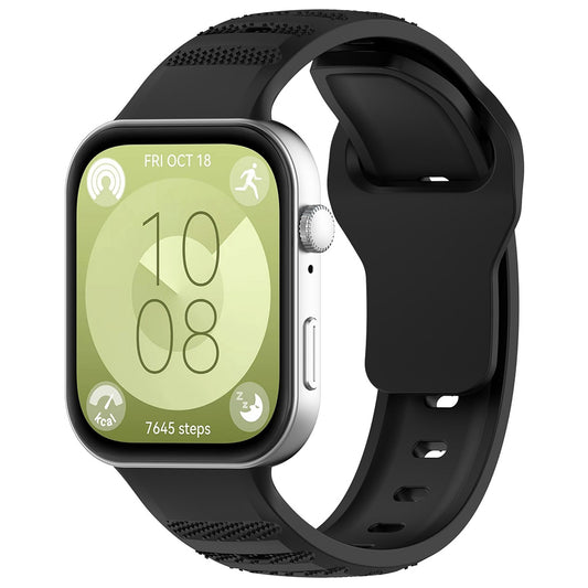 Techsuit W050 rem för Huawei Watch Fit 4 Pro / Watch Fit 4 / Watch Fit 3, Svart