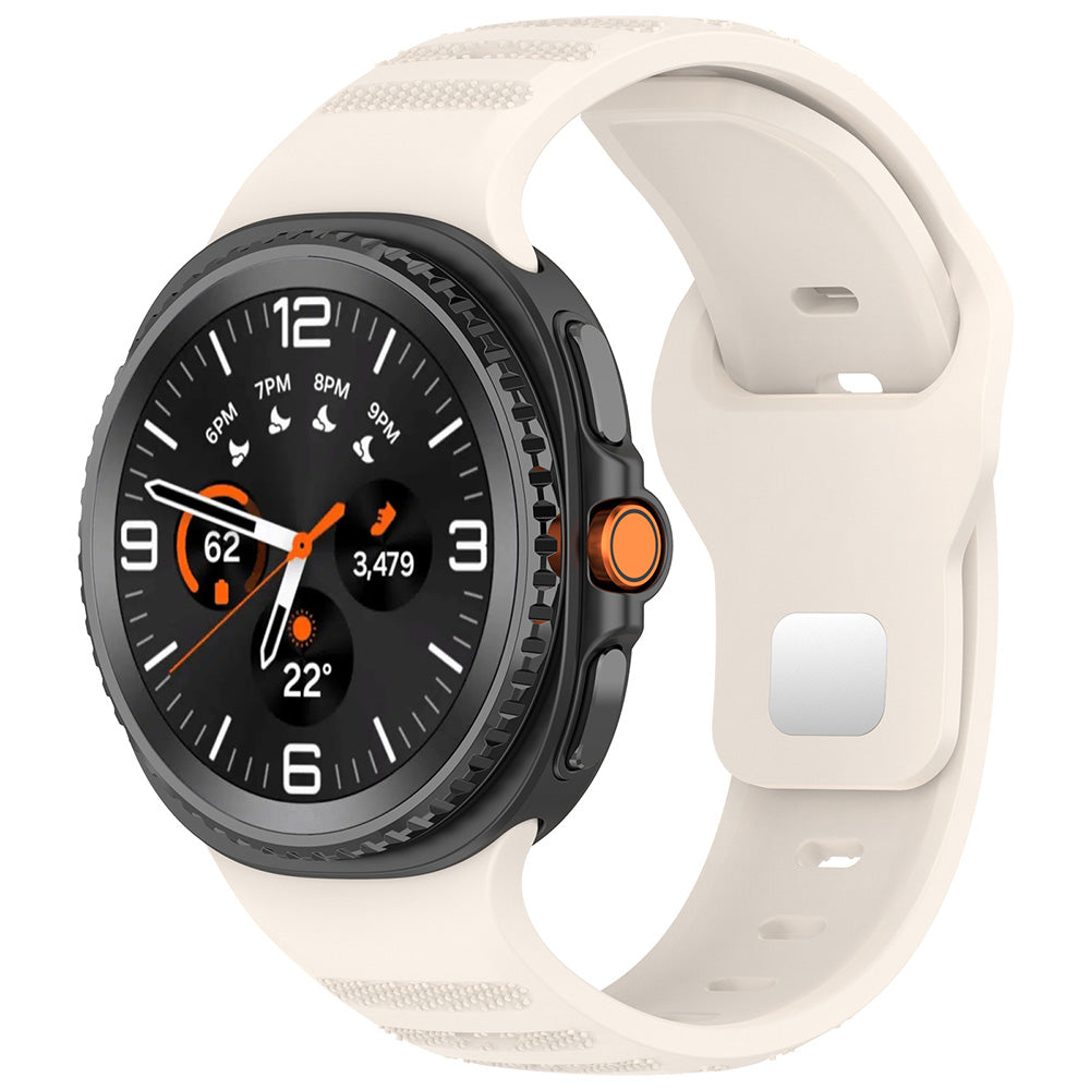 Techsuit W050 rem för Samsung Galaxy Watch 8 Classic / Watch8 44mm / Watch 8 40mm, Beige