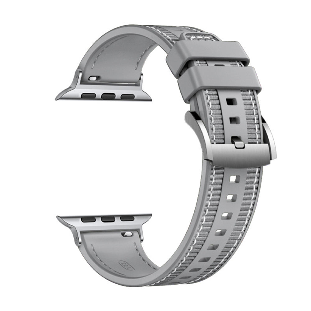 Techsuit W051 rem för Apple Watch 49mm / 46mm / 45mm / 44mm / 42mm serien, Grå