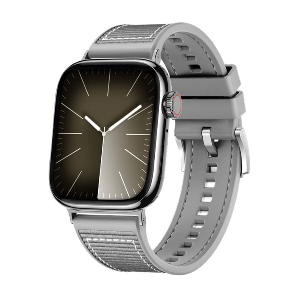 Techsuit W051 rem för Apple Watch 49mm / 46mm / 45mm / 44mm / 42mm serien, Grå