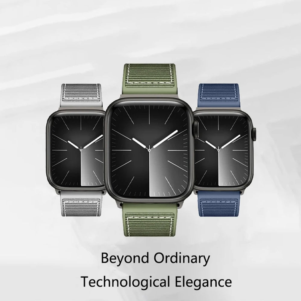 Techsuit W051 rem för Apple Watch 49mm / 46mm / 45mm / 44mm / 42mm serien, Grå