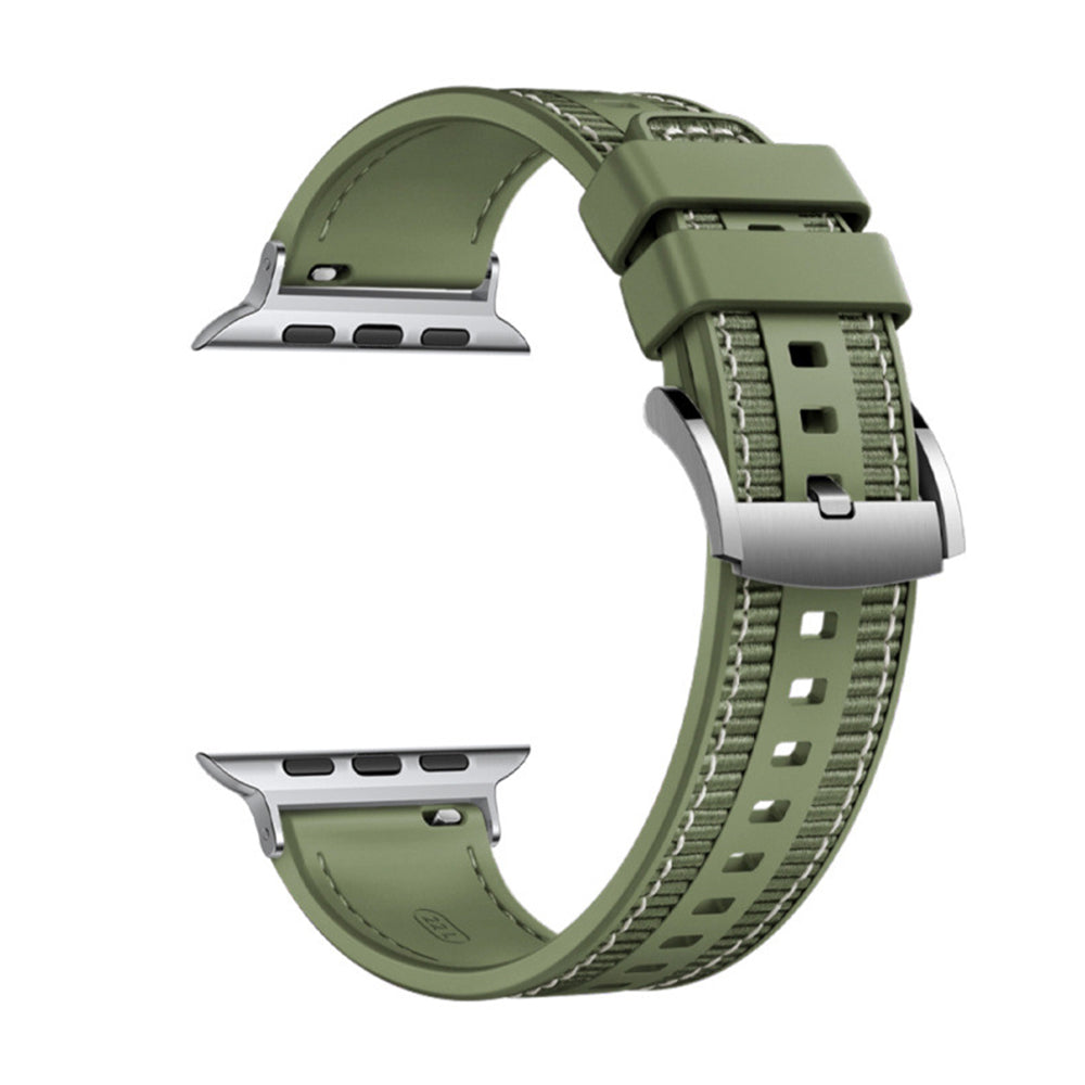 Techsuit W051 rem för Apple Watch 49mm / 46mm / 45mm / 44mm / 42mm Series, Grön
