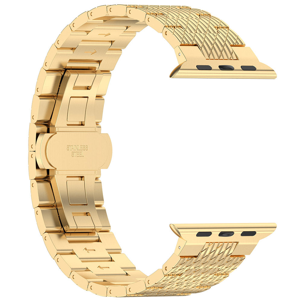 Techsuit W052 rem för Apple Watch 49mm / 46mm / 45mm / 44mm / 42mm Series, Guld