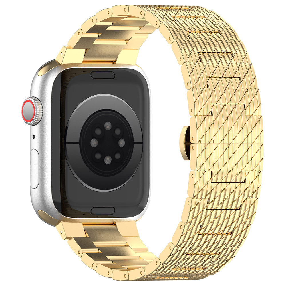 Techsuit W052 rem för Apple Watch 49mm / 46mm / 45mm / 44mm / 42mm Series, Guld