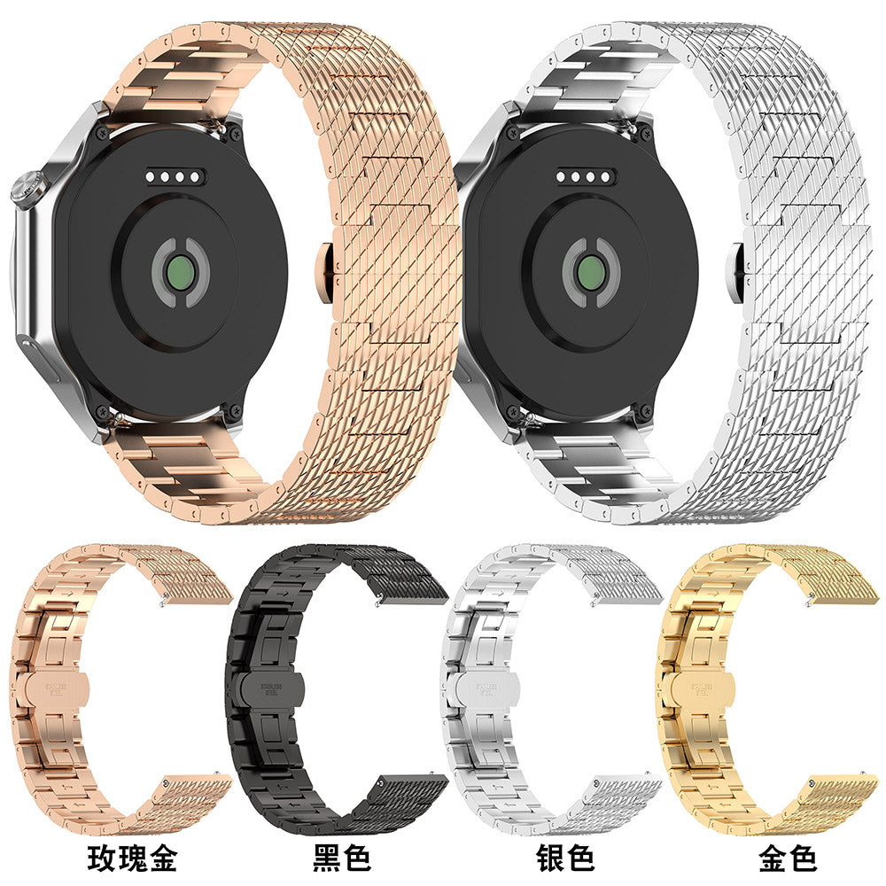 Techsuit W052 rem för Huawei Watch / Xiaomi Watch Series, 22mm, Roséguld
