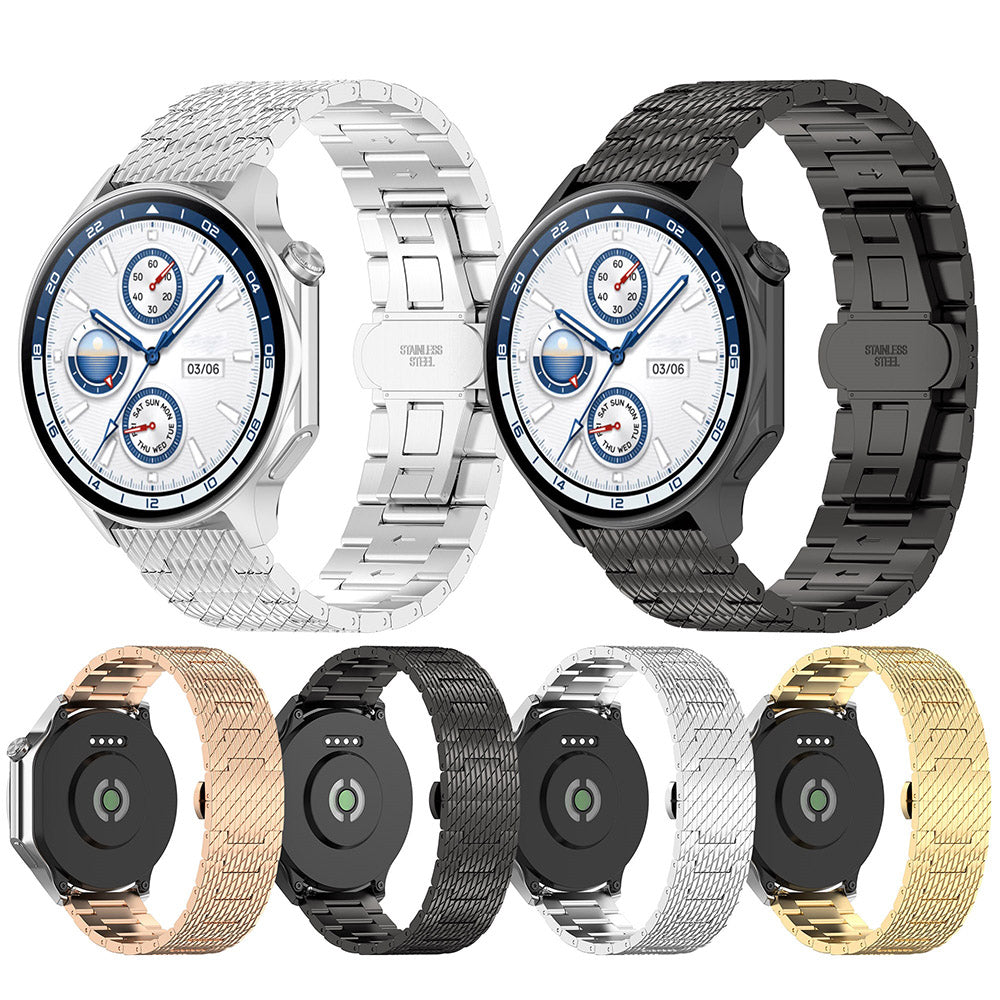 Techsuit W052 rem för Huawei Watch / Xiaomi Watch Series, 22mm, Roséguld