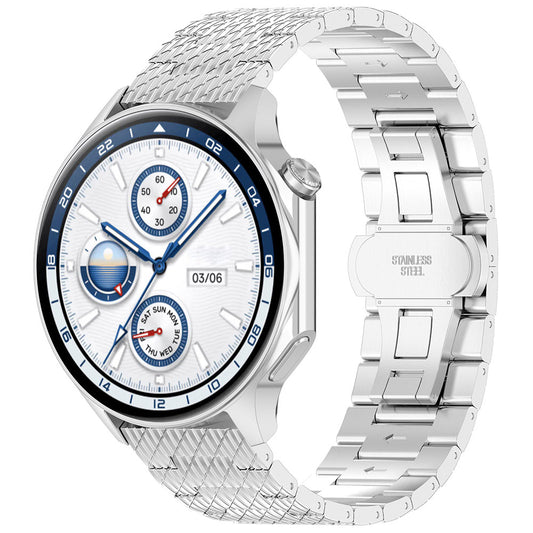 Techsuit W052 rem för Samsung Galaxy Watch / Huawei Watch Series, 20mm, Silver