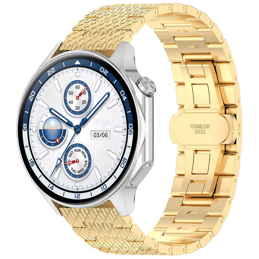Techsuit W052 rem för Samsung Galaxy Watch / Huawei Watch Series, 20mm, Guld