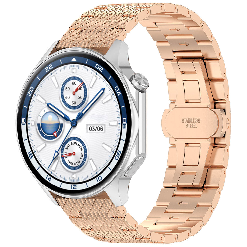 Techsuit W052 rem för Samsung Galaxy Watch / Huawei Watch Series, 20mm, Roséguld