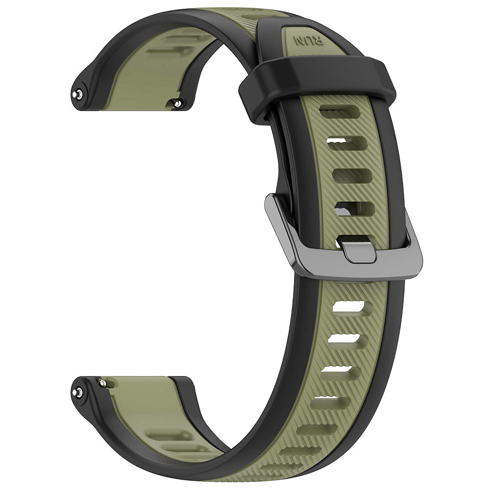 Techsuit W053 rem för Huawei Watch / Garmin Watch Series, 18mm, Kaki