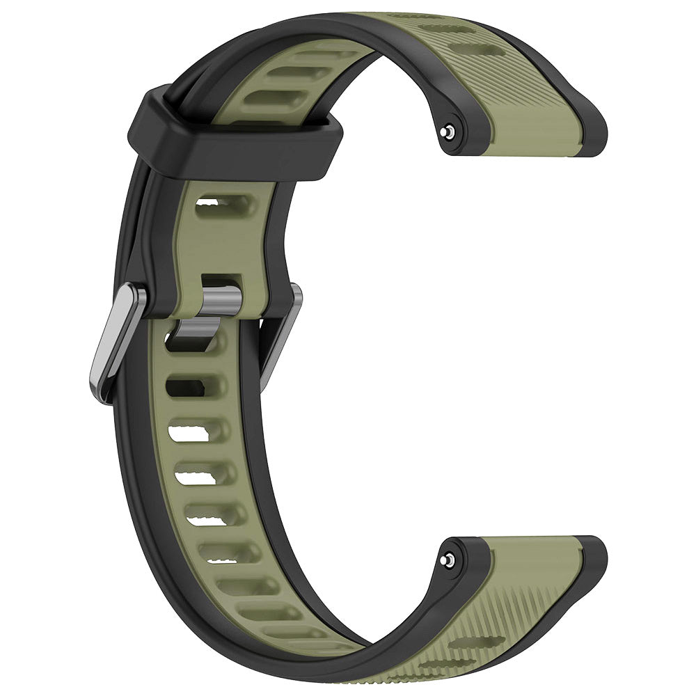 Techsuit W053 rem för Huawei Watch / Garmin Watch Series, 18mm, Kaki