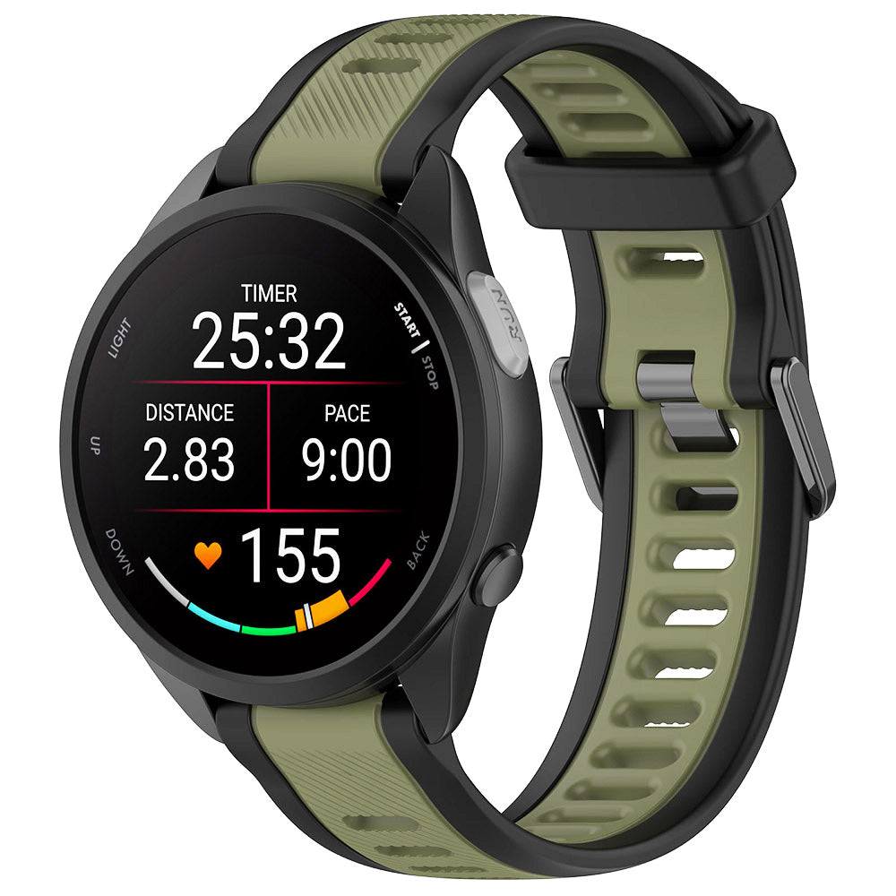 Techsuit W053 rem för Huawei Watch / Garmin Watch Series, 18mm, Kaki