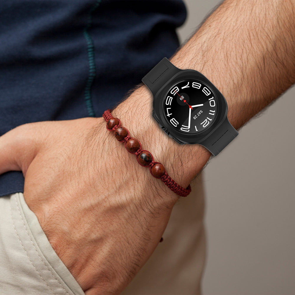 Techsuit W056 klockarmband för Samsung Galaxy Watch Ultra, Marinblå