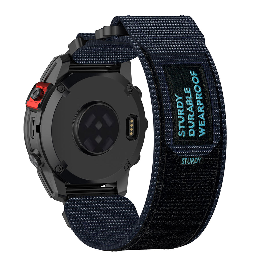Techsuit W057 rem för Garmin Watch Fenix / Forerunner Series, 22mm, Marinblå