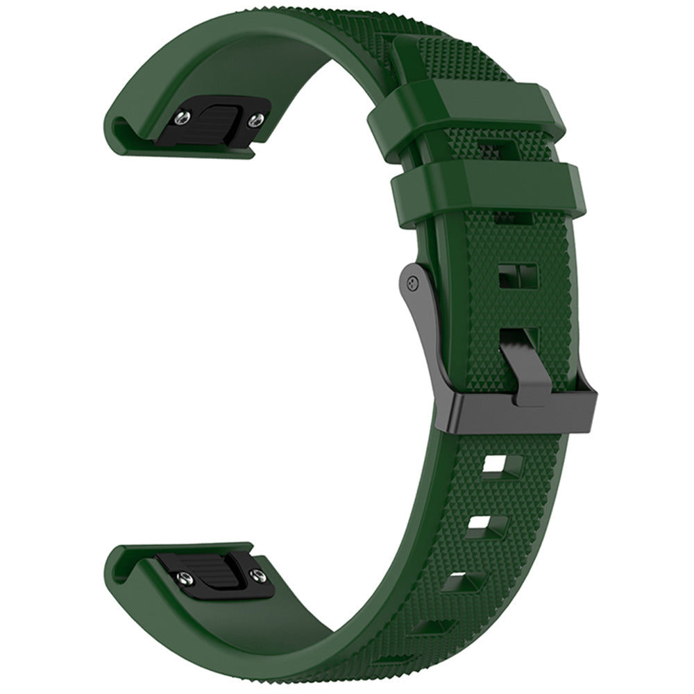 Techsuit W058 rem för Garmin Instinct / Approach / Fenix Watch Series, 20mm, Mörkgrön