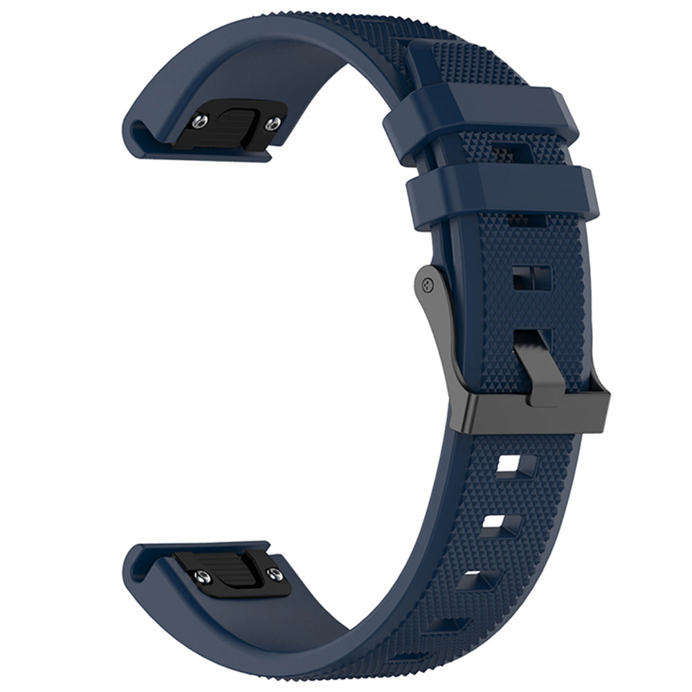 Techsuit W058 rem för Garmin Watch Fenix Series, 26mm, Marinblå
