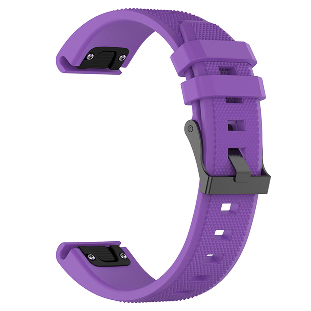 Techsuit W058 rem för Garmin Watch Fenix Series, 26mm, Lila