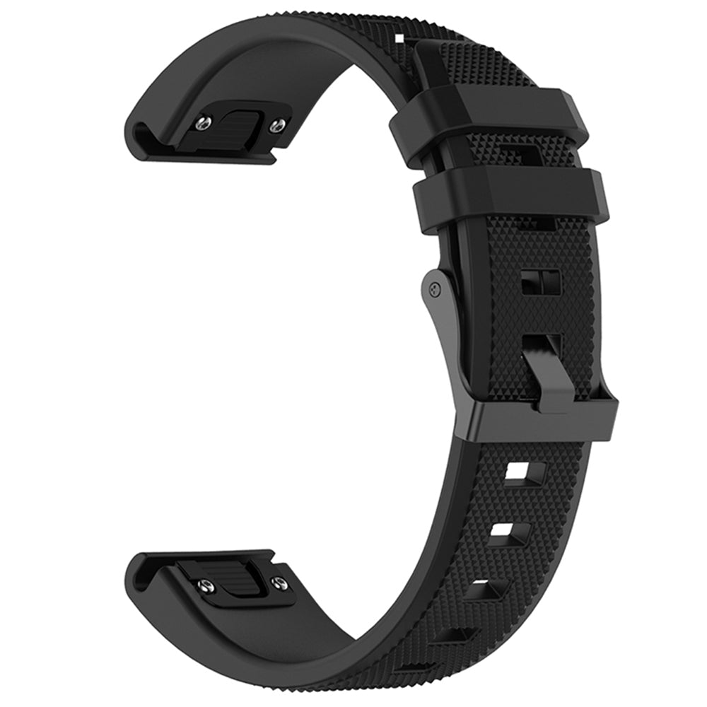Techsuit W058 rem för Garmin Watch Fenix Series, 26mm, Svart