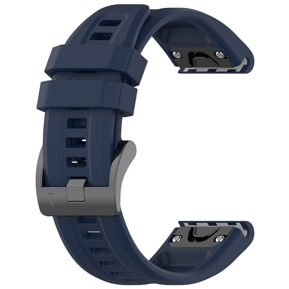 Techsuit W060 klockarmband för Garmin Instinct / Approach / Fenix Watch Series, 20mm, Marinblå