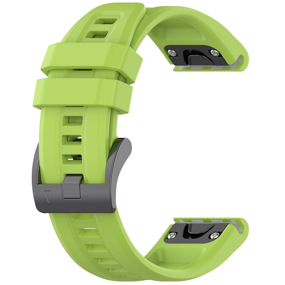 Techsuit W060 rem för Garmin Instinct / Approach / Fenix Watch Series, 20mm, Ljusgrön