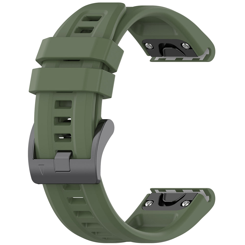 Techsuit W060 rem för Garmin Instinct / Approach / Fenix Watch Series, 20mm, Mörkgrön