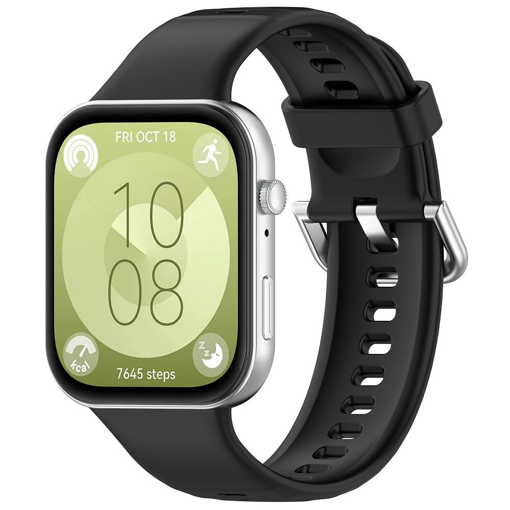 Techsuit W061 rem för Huawei Watch Fit 4 Pro / Fit 4 / Fit 3, Svart