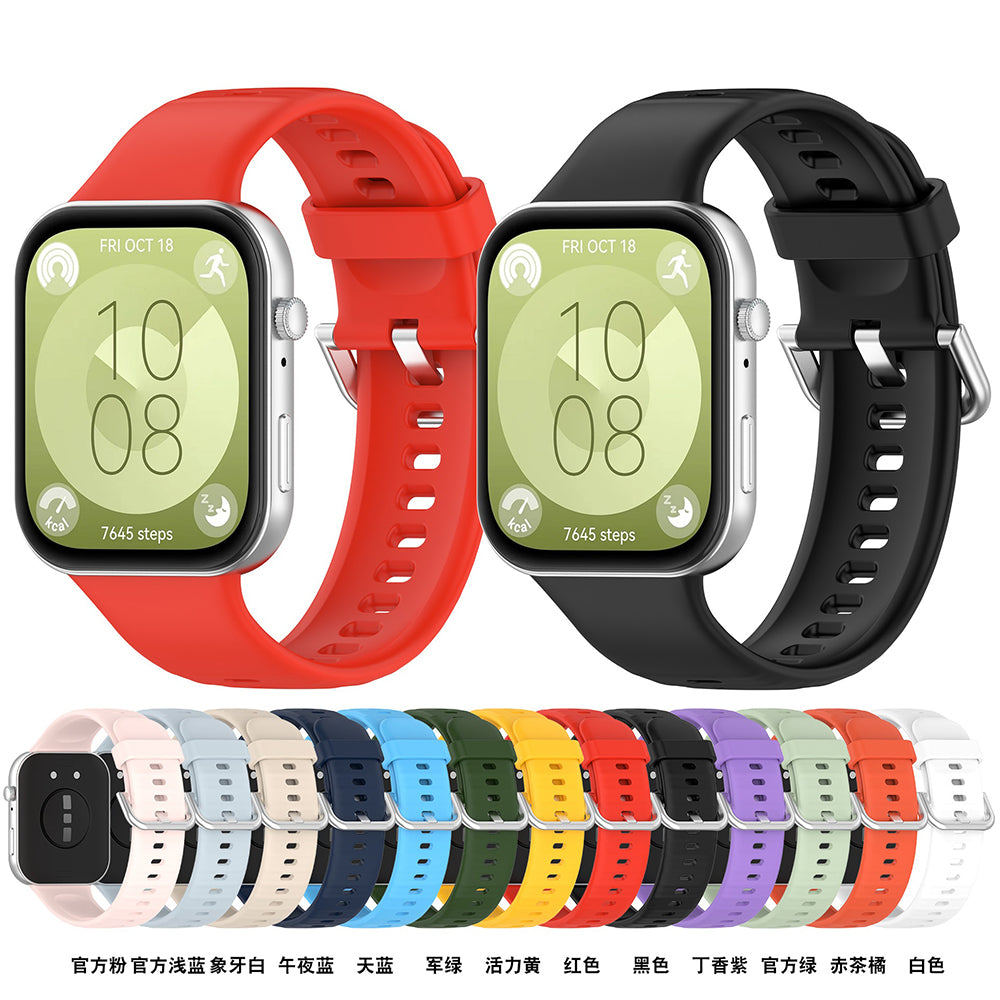 Techsuit W061 rem för Huawei Watch Fit 4 Pro / Fit 4 / Fit 3, Svart