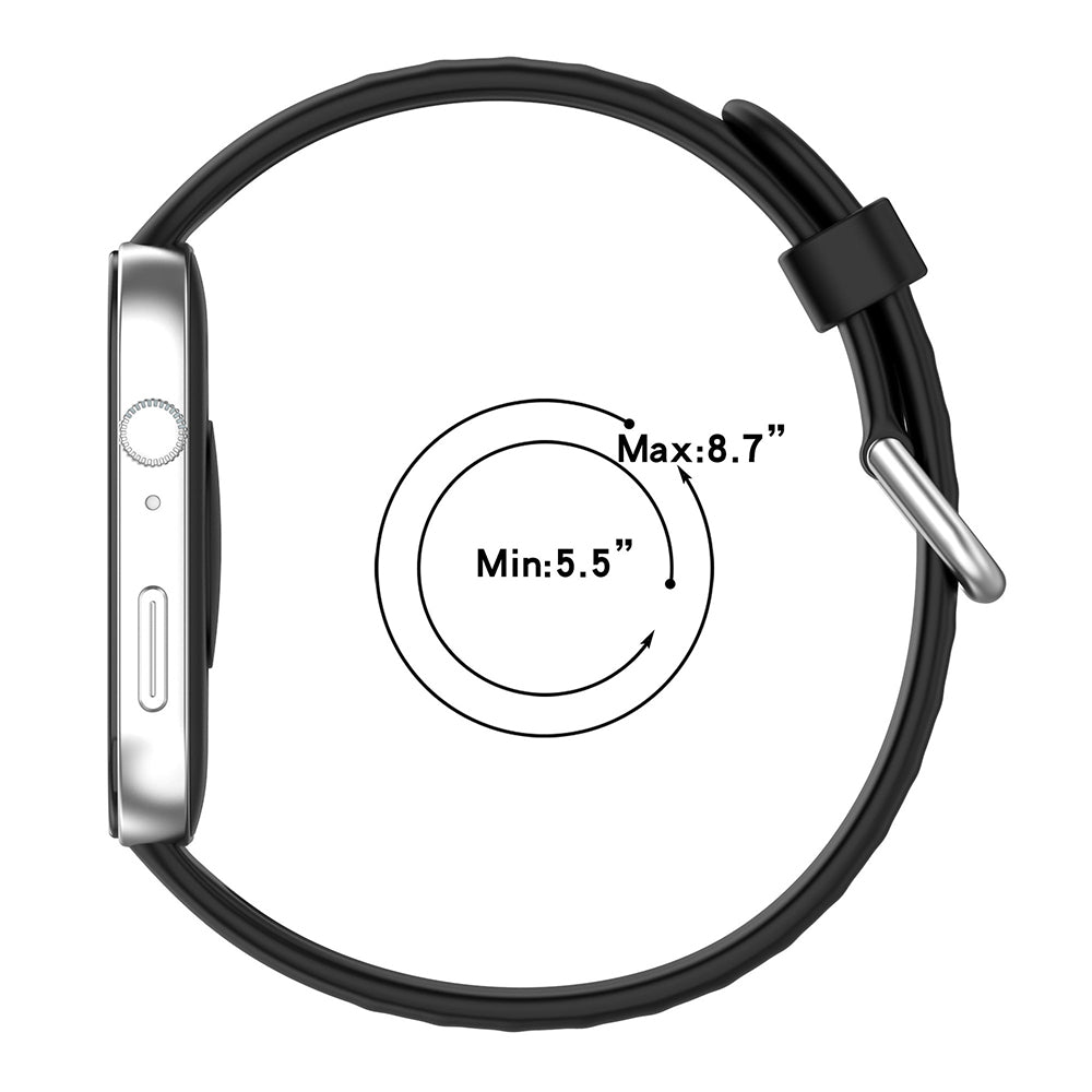 Techsuit W061 rem för Huawei Watch Fit 4 Pro / Fit 4 / Fit 3, Svart