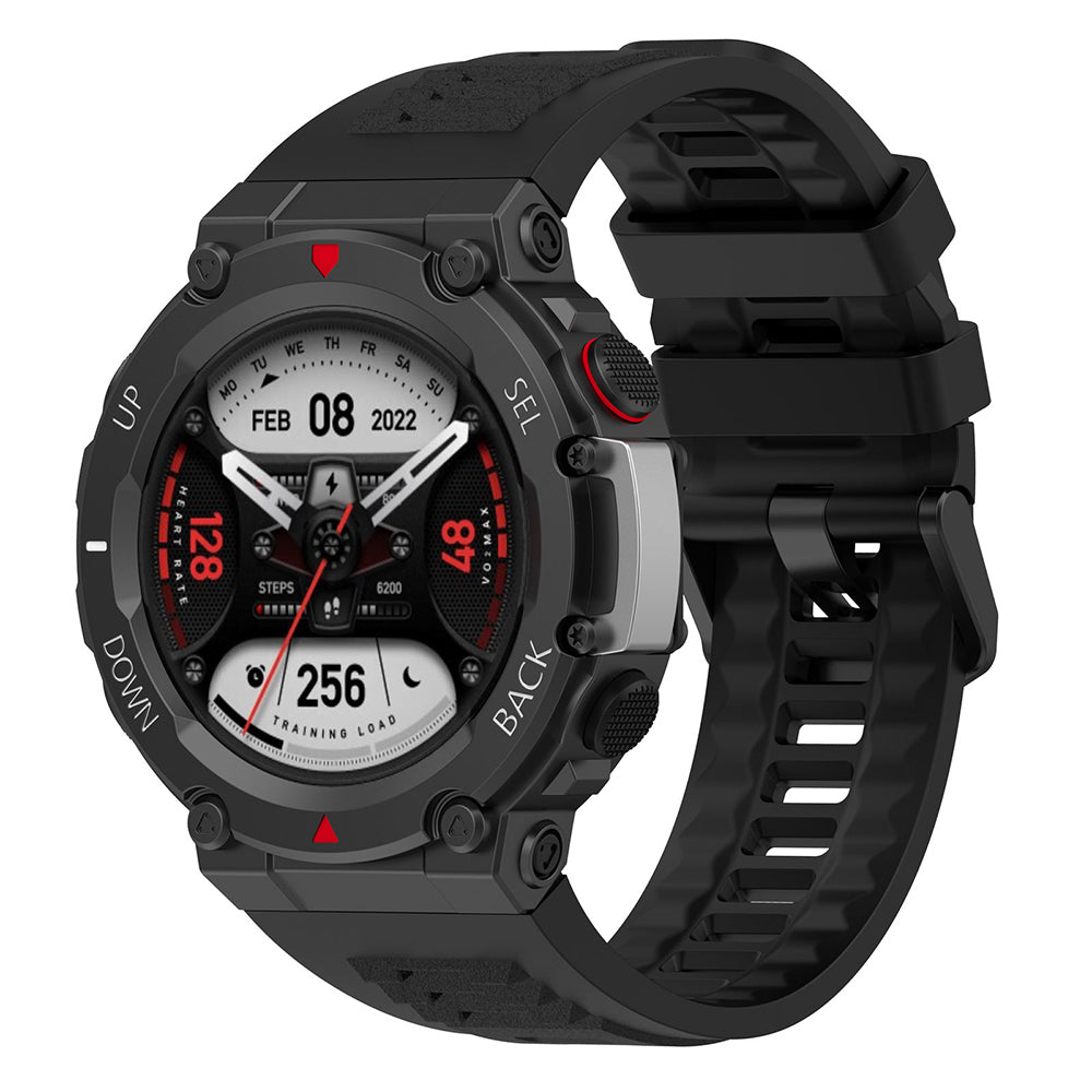 Techsuit W067 rem för Amazfit T-Rex 2, Svart