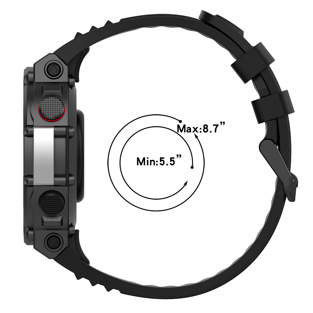 Techsuit W067 rem för Amazfit T-Rex 2, Ljusgrön