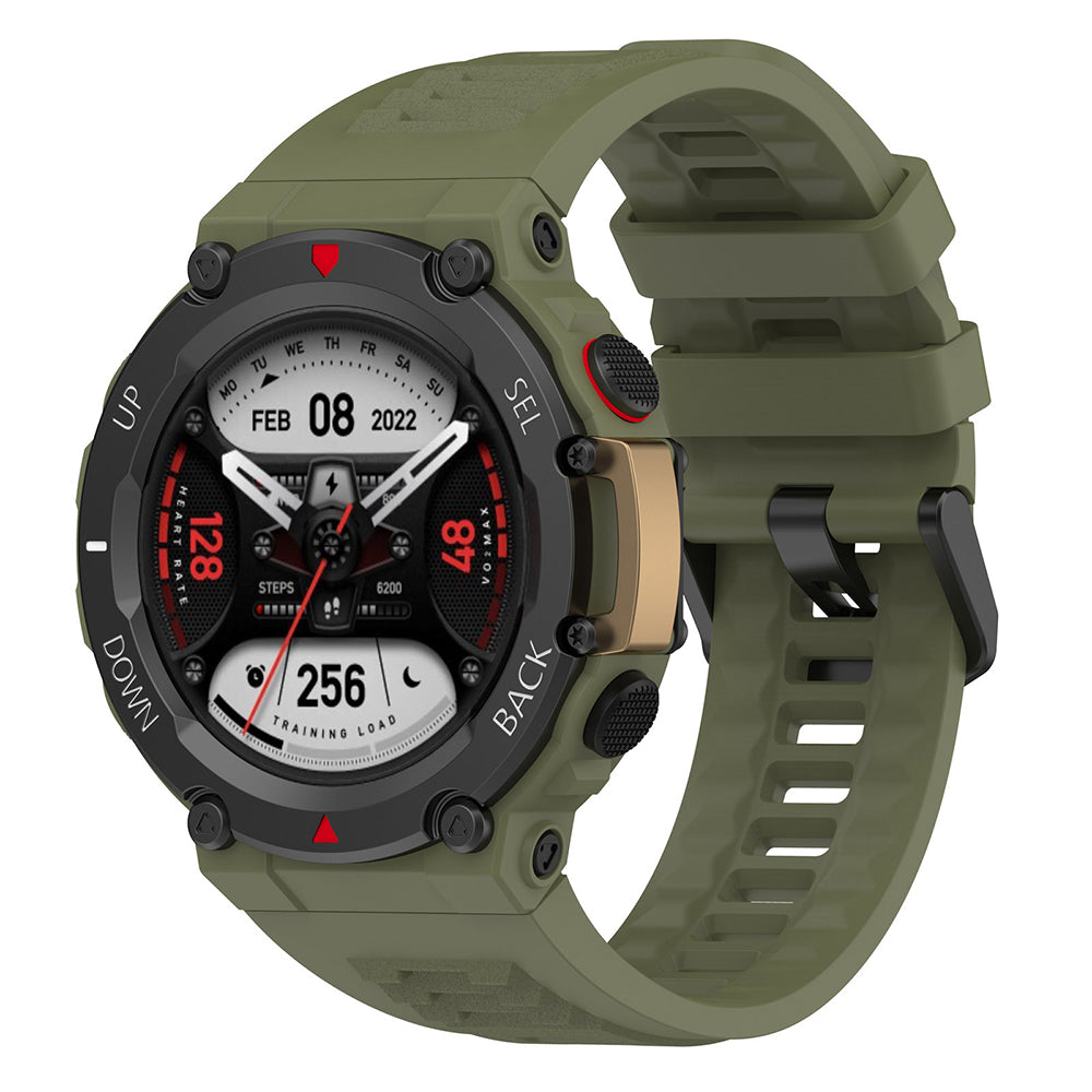 Techsuit W067 rem för Amazfit T-Rex 2, Mörkgrön