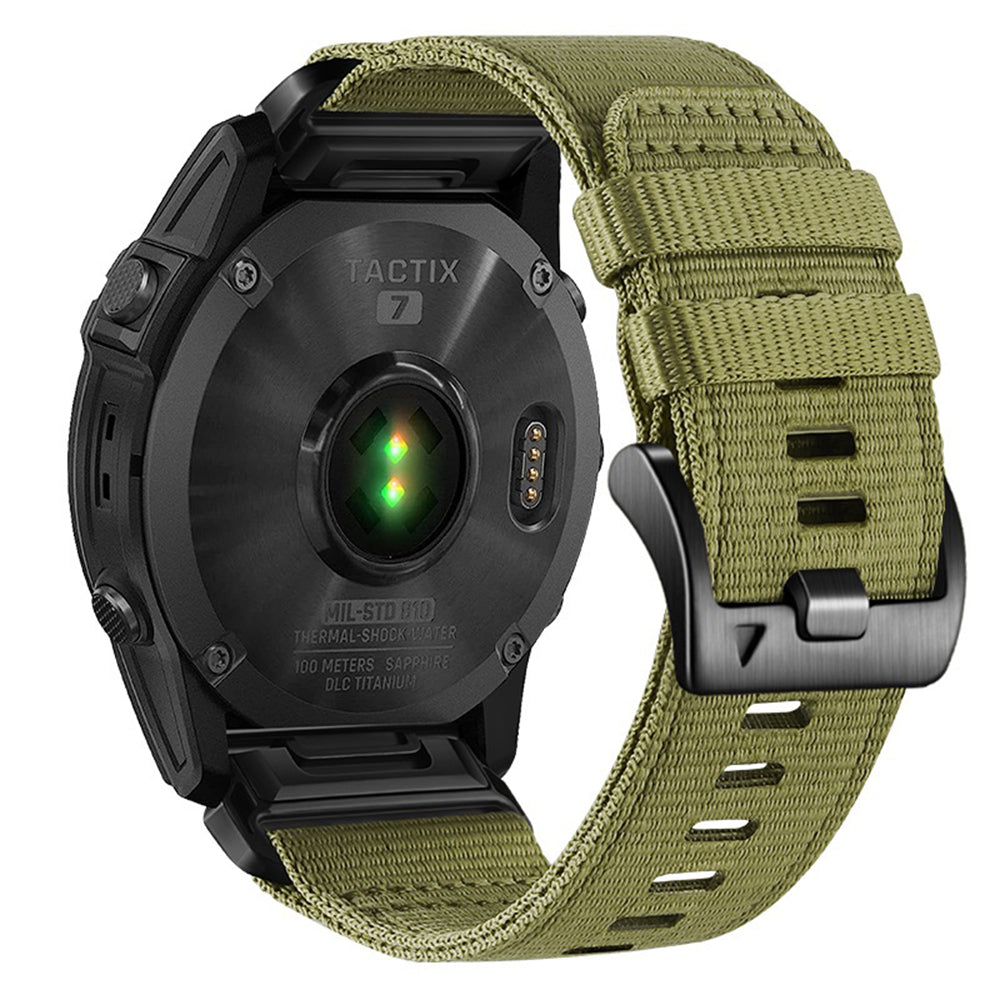 Techsuit W070 rem för Garmin Instinct / Approach / Fenix Watch Series, 20mm, Grön