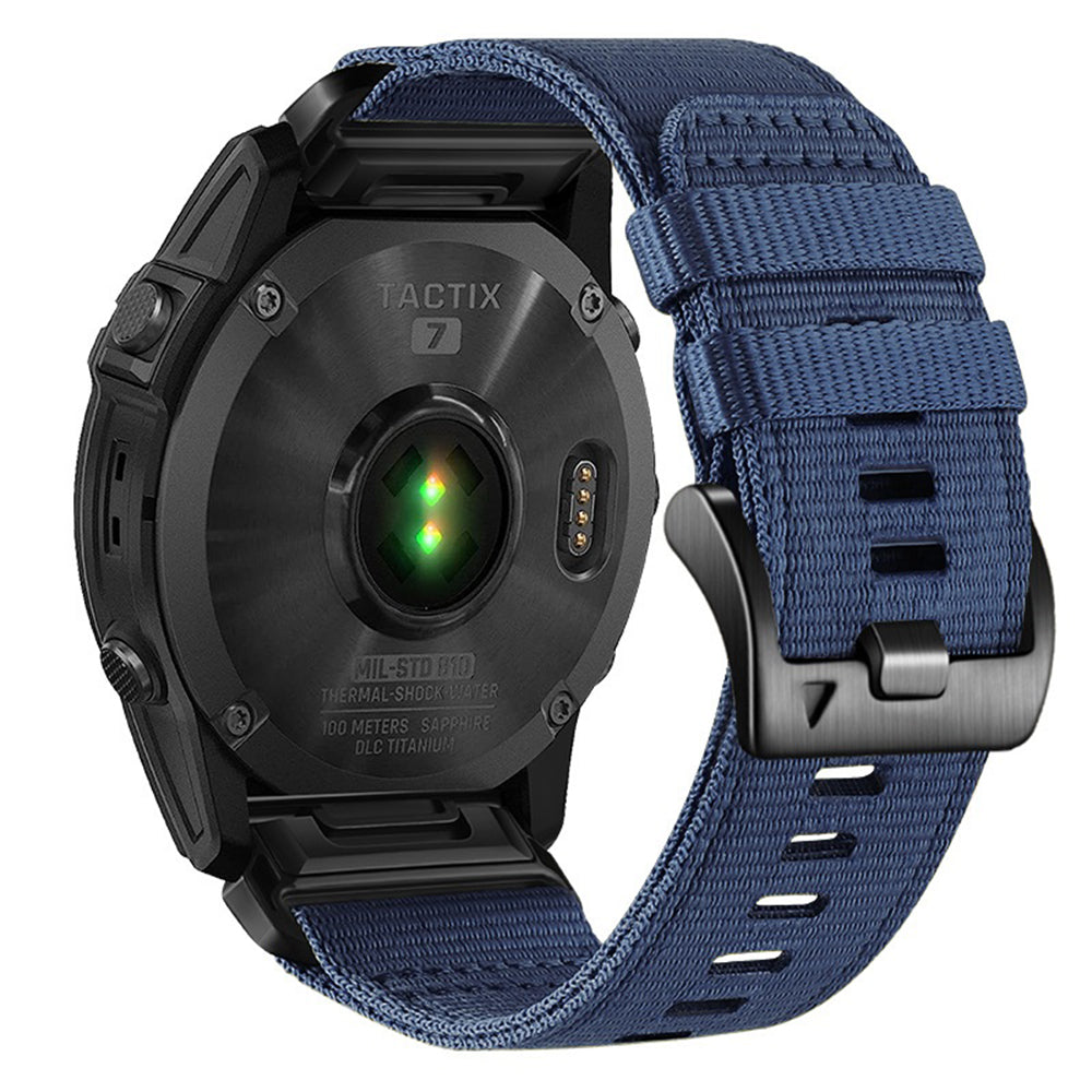 Techsuit W070 rem för Garmin Watch Fenix Series, 26mm, Marinblå