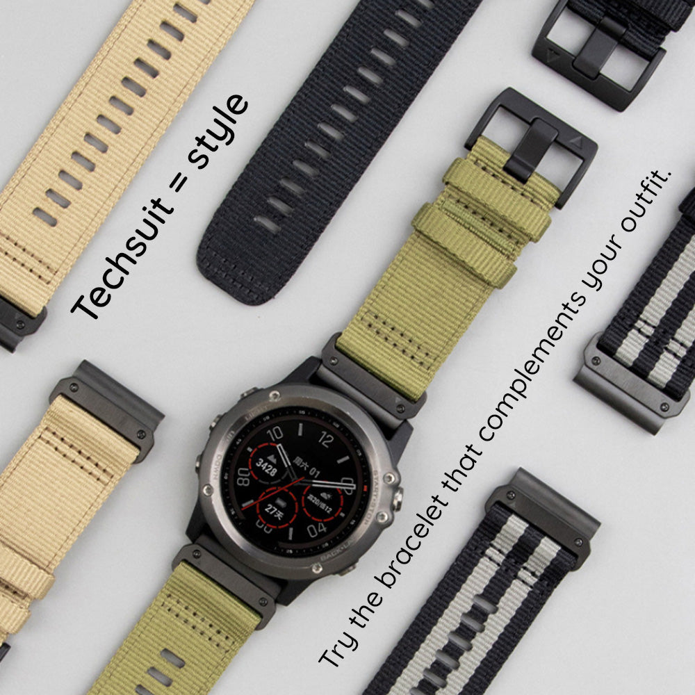 Techsuit W070 rem för Samsung Galaxy Watch / Huawei Watch Series, 22mm, Orange