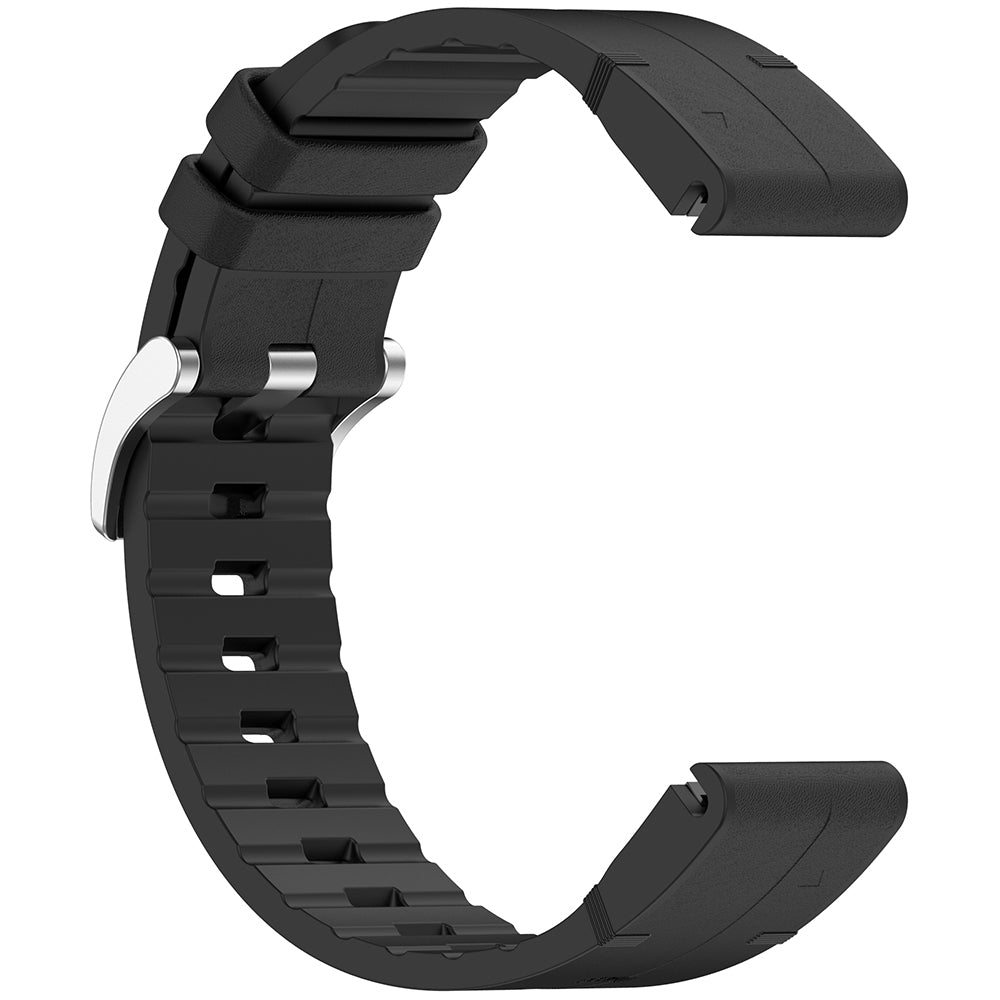 Techsuit W071 rem för Garmin Watch Fenix / Forerunner Series, 22mm, Svart