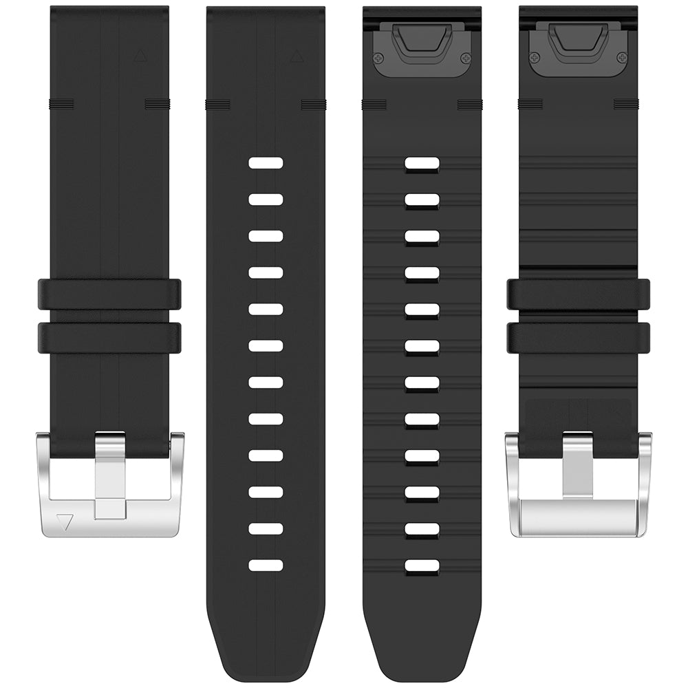 Techsuit W071 rem för Garmin Watch Fenix / Forerunner Series, 22mm, Svart