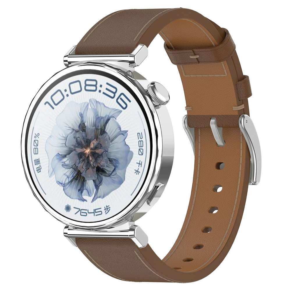 Techsuit W073 rem för Huawei Watch / Garmin Watch Series, 18mm, Brun