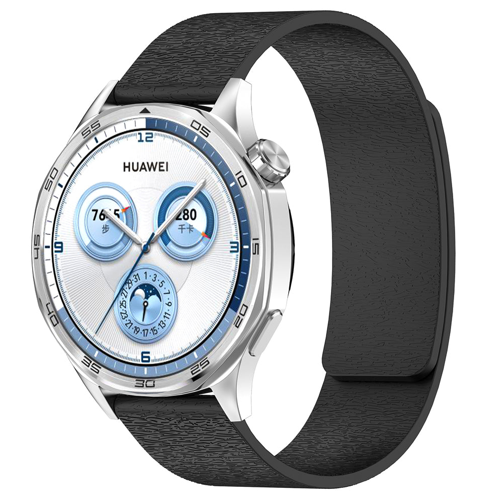 Techsuit W074 rem för Samsung Galaxy Watch / Huawei Watch Series, 22mm, Svart