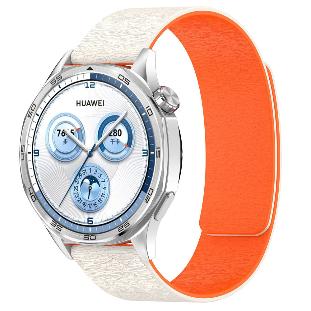 Techsuit W074 rem för Samsung Galaxy Watch Series, 20mm, Beige Orange