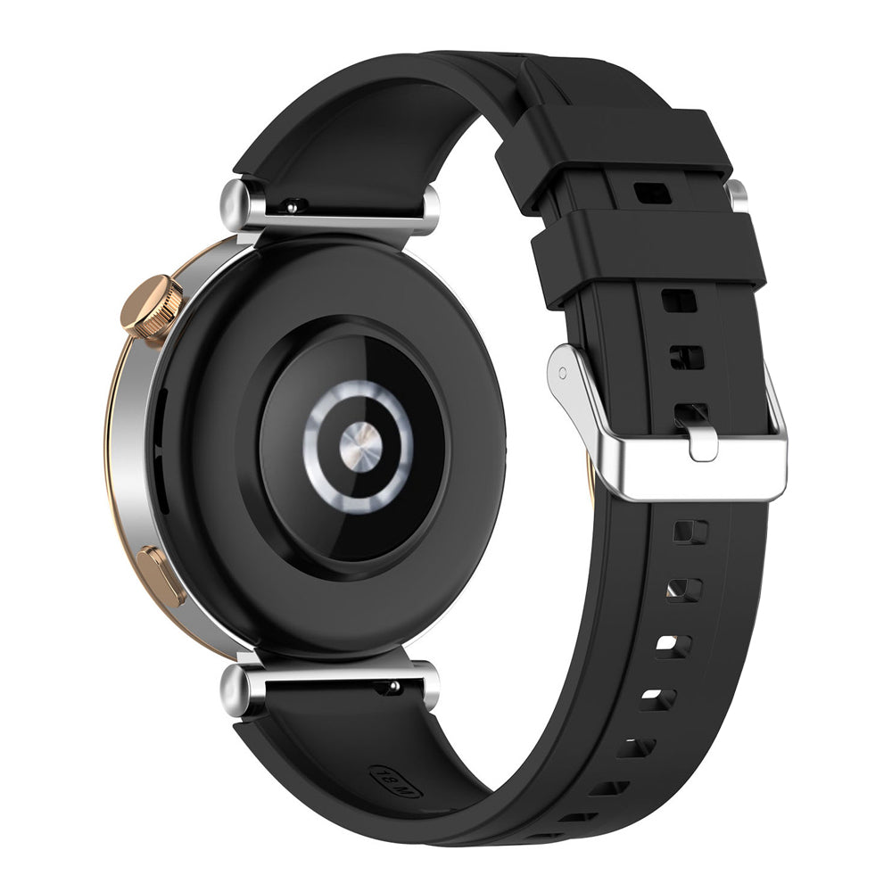 Techsuit W075 Strap for Huawei Watch / Garmin Watch Series, 18mm, Black