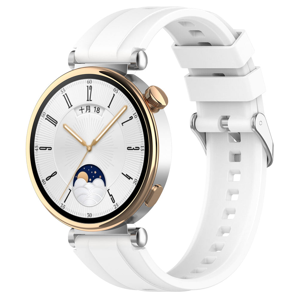 Techsuit W075 rem för Huawei Watch / Garmin Watch Series, Vit