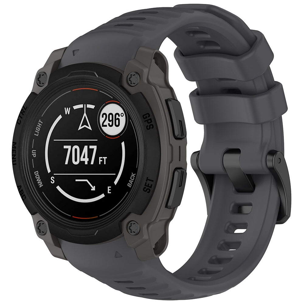 Techsuit W076 rem för Garmin Instinct E 45mm, Grå