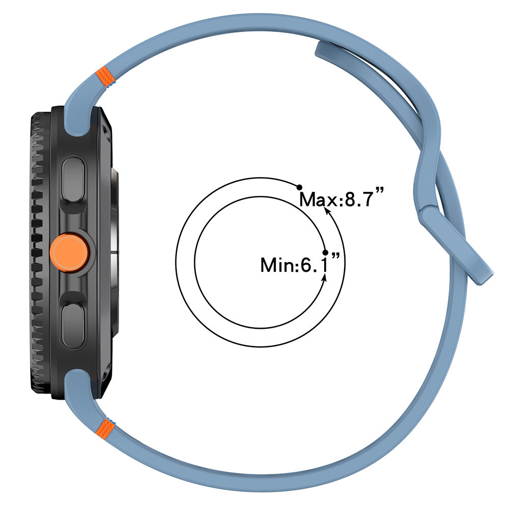 Techsuit W079 rem för Samsung Galaxy Watch8 / Watch8 Classic Series, Grafit Svart
