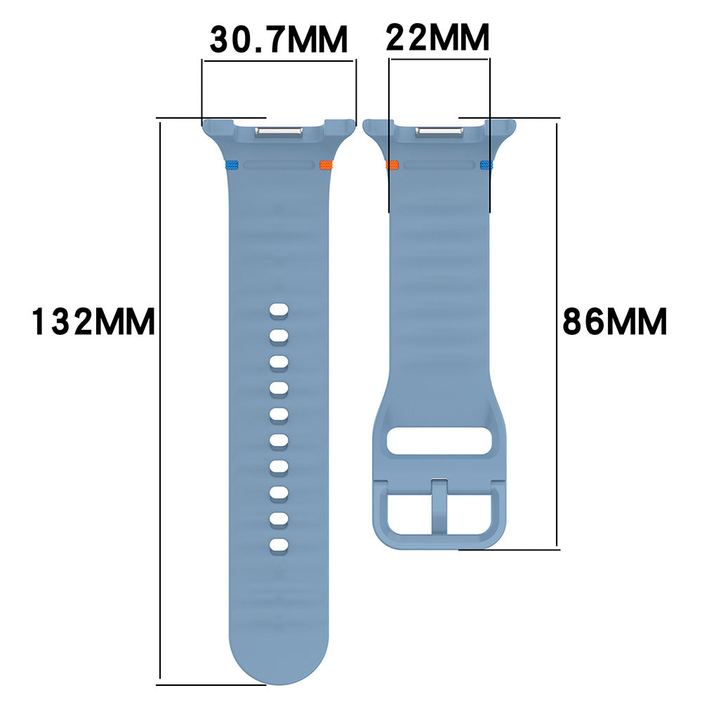 Techsuit W079 rem för Samsung Galaxy Watch8 / Watch8 Classic Series, Grafit Svart